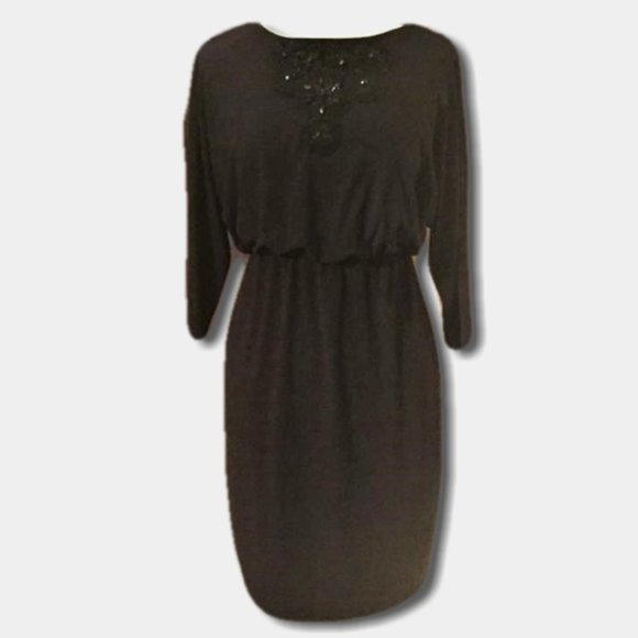 Beautiful Black Cold Shoulder Dress - Picture 1 of 7